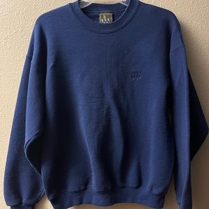 Vintage USA Olympics Sweatshirt Mens Medium Blue Pullover Crew Neck 90s